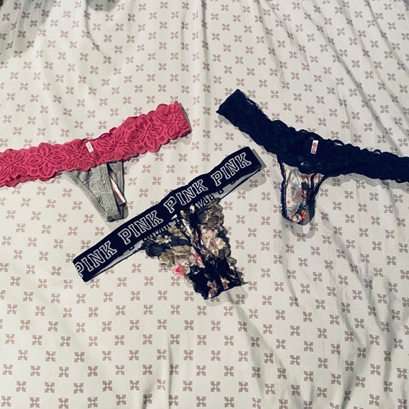 PINK Victoria’s Secret thongs - Picture 2 of 2
